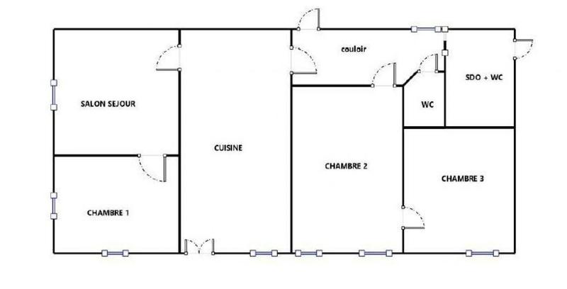 Longère - 97 m² - 5 pièces