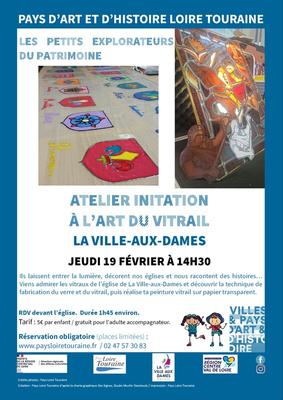 Atelier enfants "Initiation à l'art du vitrail" à la-Ville-aux-Dames