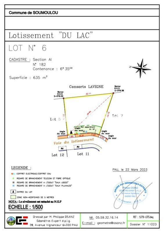 Terrain constructible - 487 m²