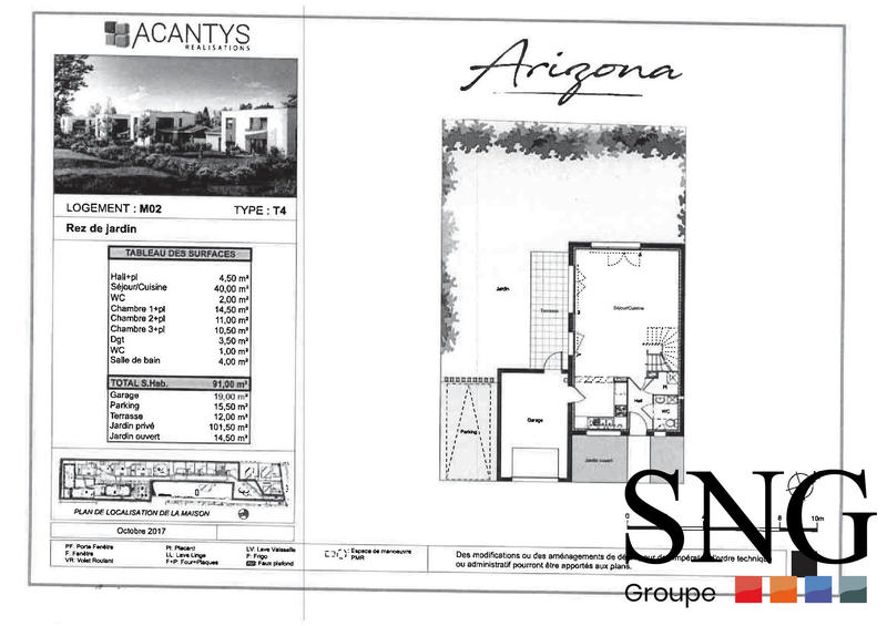 Appartement - 93 m² - 4 pièces