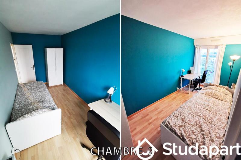 Chambre - 10 m² - 1 pièce