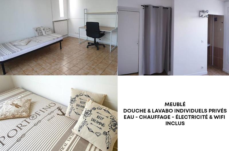 Chambre - 9 m² - 1 pièce