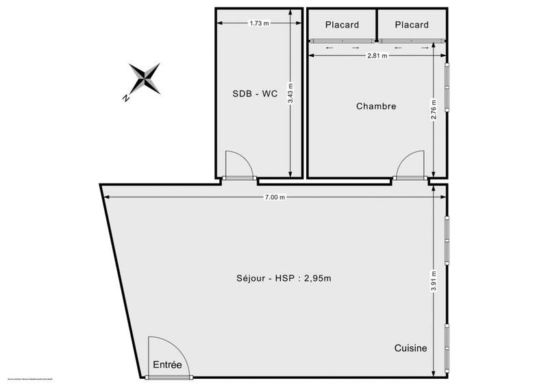 Appartement - 41 m² - 2 pièces