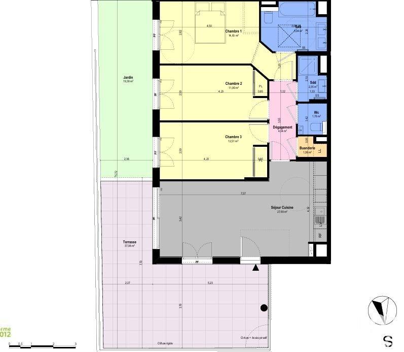 Appartement - 82 m² - 4 pièces