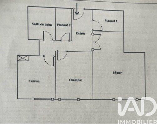 Appartement - 60 m² - 2 pièces
