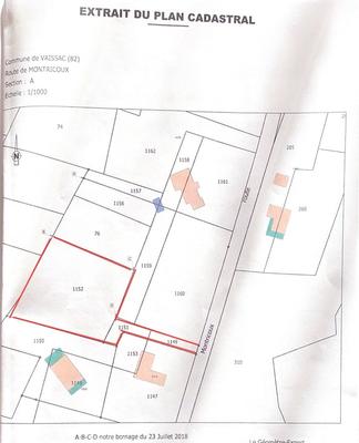 Terrain constructible - 2 500 m²