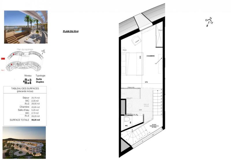 Appartement - 56 m² - 2 pièces