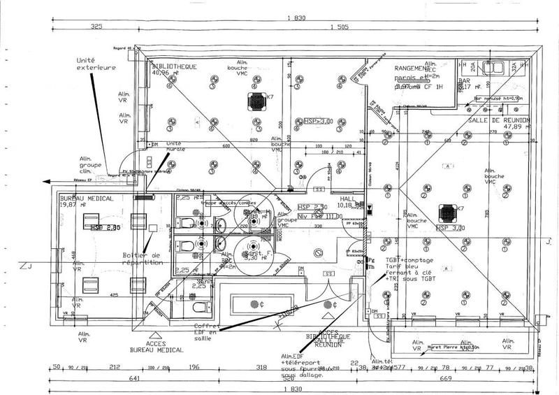 Bureau - 122 m² - 3 pièces