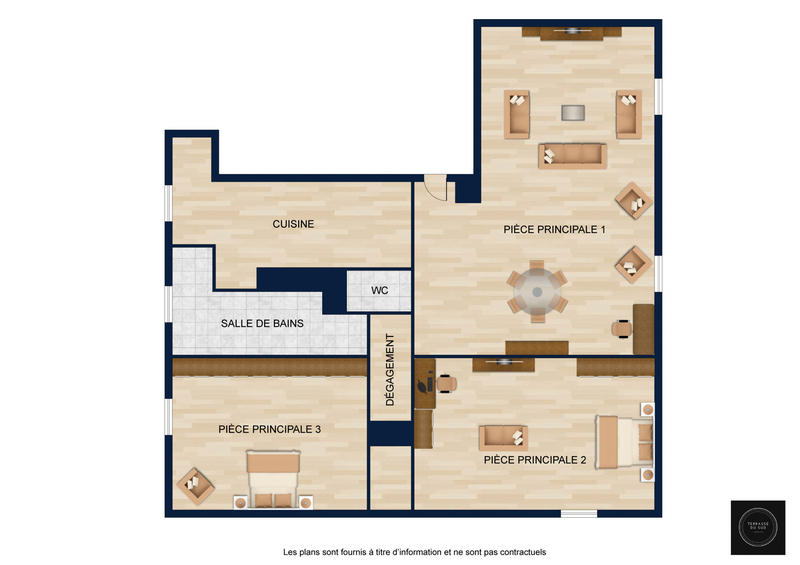 Appartement - 62 m² - 3 pièces