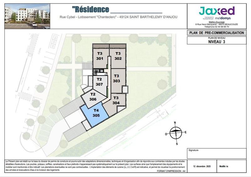 Appartement - 61 m² - 3 pièces