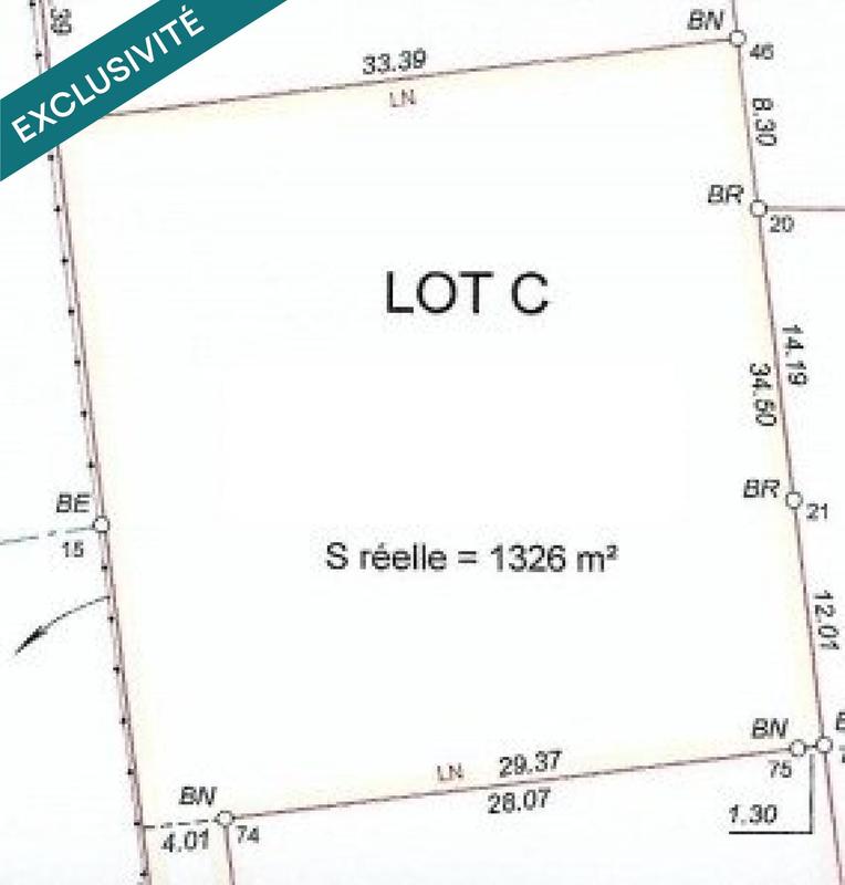 Terrain - 1 326 m²