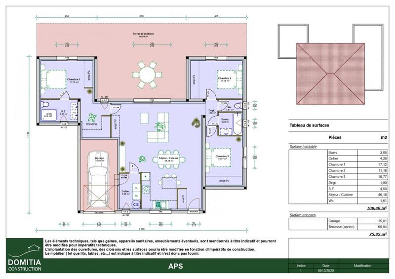 Maison - 100 m² - 5 pièces