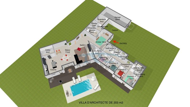 Maison - 203 m² - 5 pièces