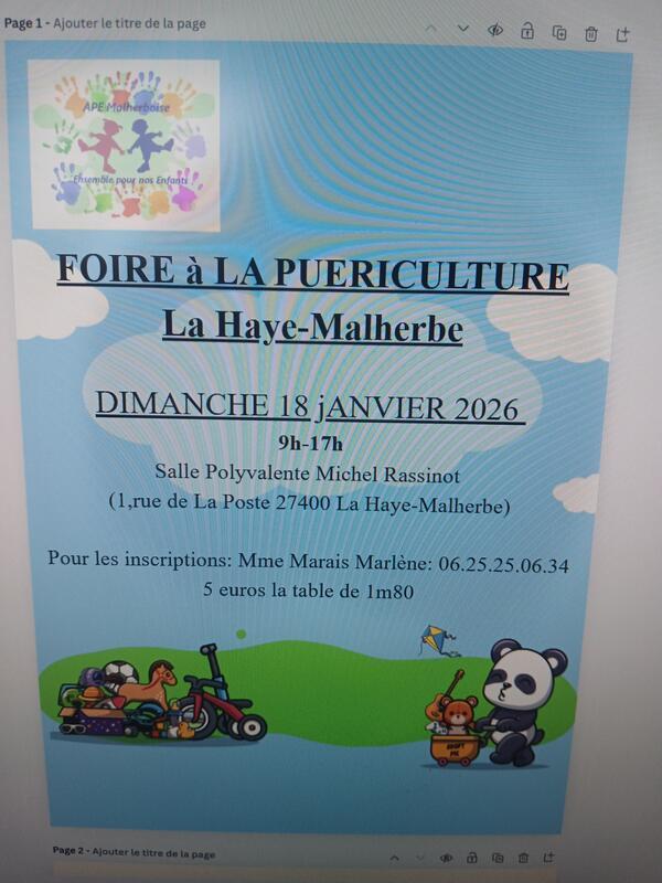 Foire à la puériculture