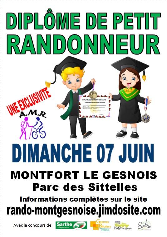 Diplôme de petit randonneur