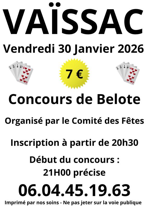 Concours Amical de Belote