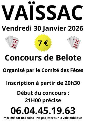Concours Amical de Belote