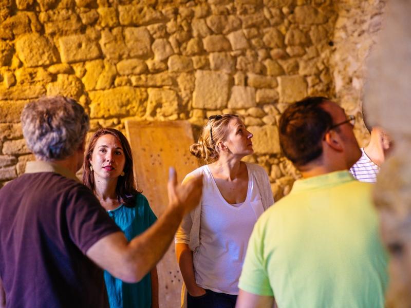 Visite de caves souterraines à Bazas