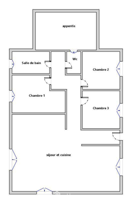 Maison - 86 m² - 4 pièces