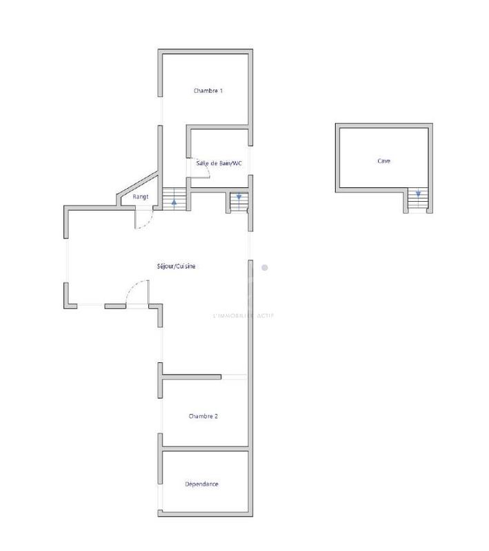 Maison - 50 m² - 3 pièces