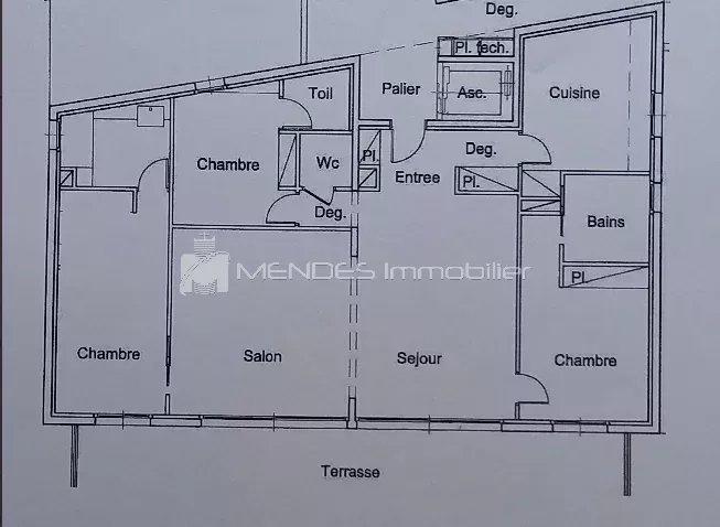 Villa sur toit - 135 m² - 4 pièces