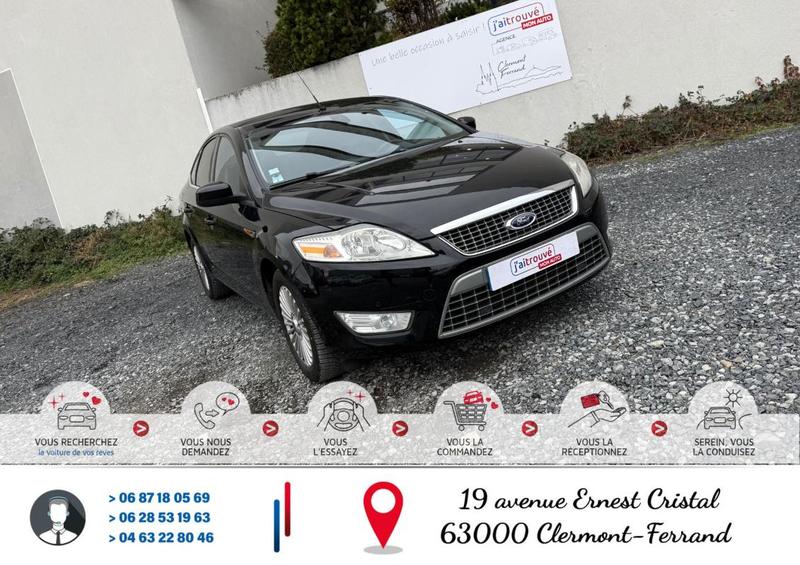 Ford Mondeo 1.8 Tdci 125cv Bv6 Titanium édition*Ct Révision Kit Distribution Entretien Complet*Véhicule Sous Garantie*100 Points de Contrôles*CarteGrise Moitié prix (Véhicule plus 10 ans)*Vitres teintées*Régulateur limiteur vitesse*Climatisation*Accoudoir