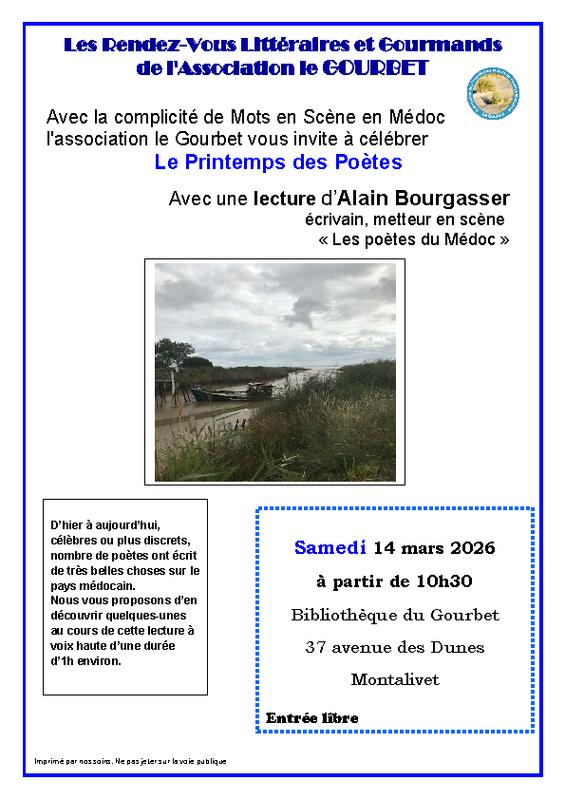 Le Printemps des poètes : Alain Bourgasser