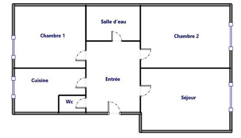 Appartement - 61 m² - 3 pièces