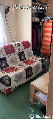 Chambre - 9 m² - 1 pièce