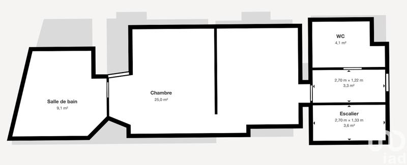 Maison - 100 m² - 2 pièces