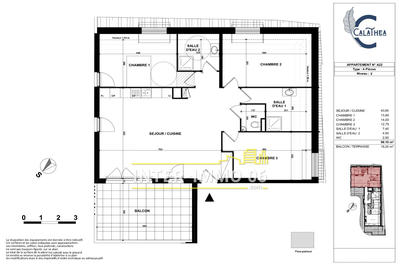 Appartement - 98 m² - 4 pièces