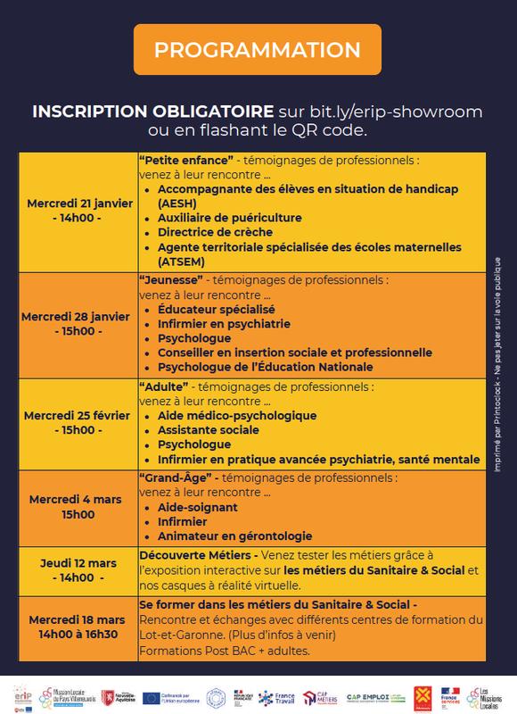 Showroom des métiers (soigner, écouter, accompagner) : Grand-Âge