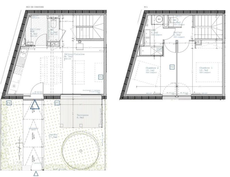 Maison - 62 m² - 3 pièces