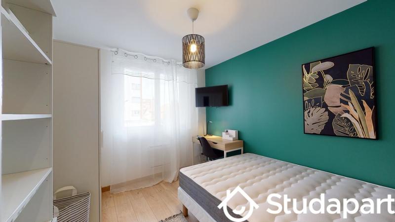 Chambre - 12 m² - 1 pièce