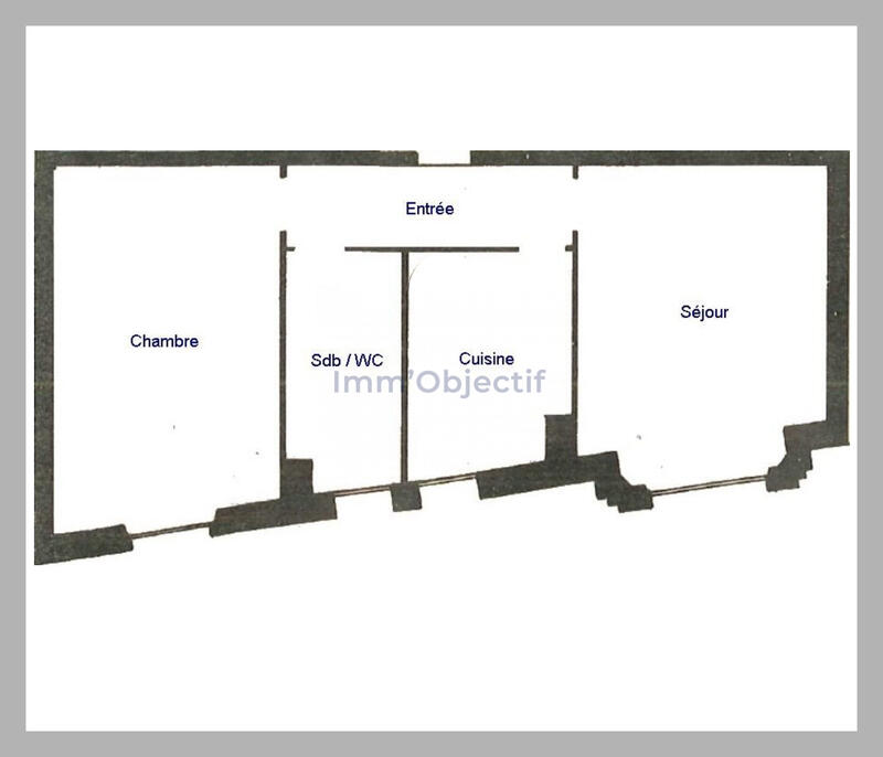 Appartement - 47 m² - 2 pièces