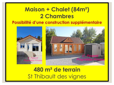 Maison - 84 m² - 2 pièces