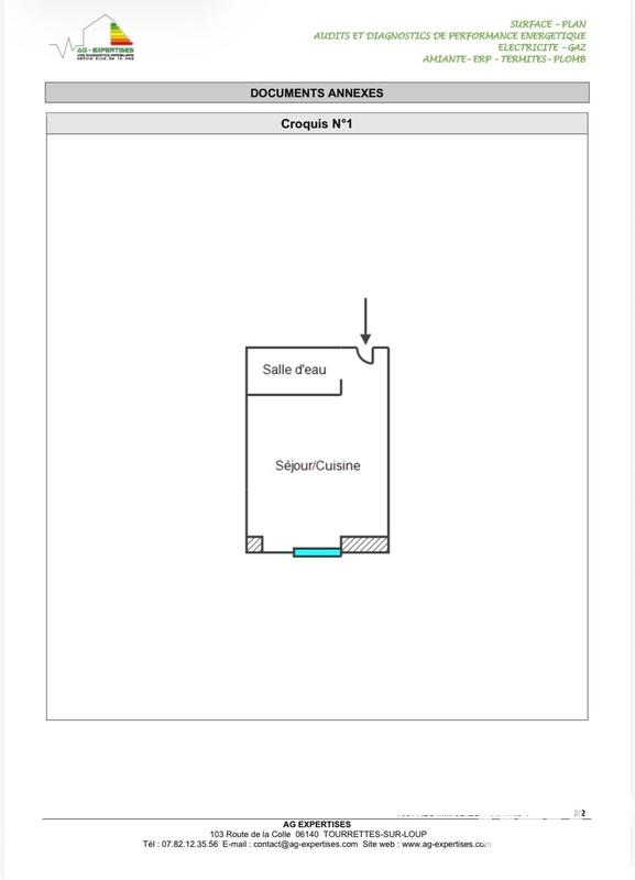 Studio - 14 m² - 1 pièce