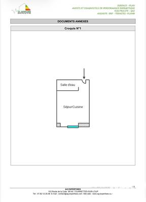 Studio - 14 m² - 1 pièce