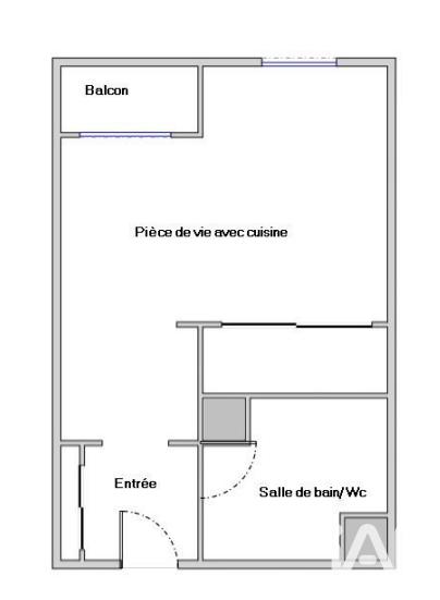 Appartement - 32 m² - 1 pièce