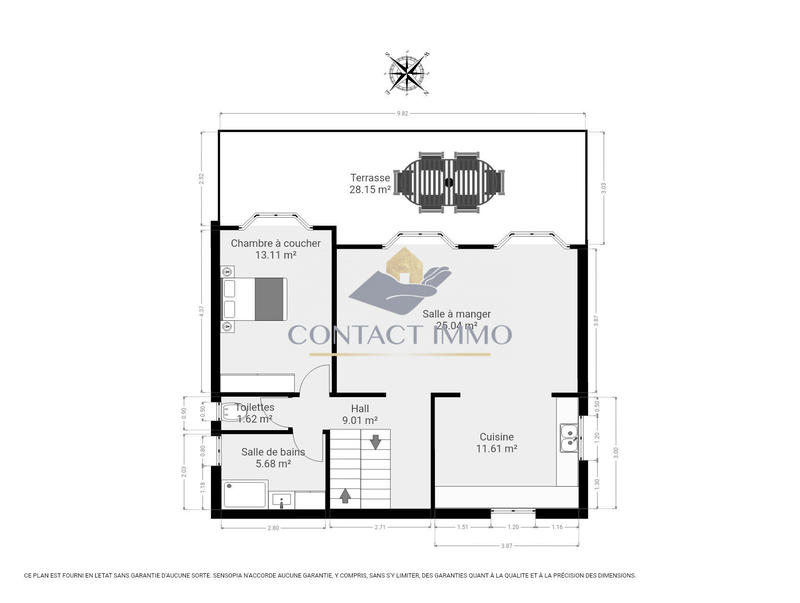 Maison - 77 m² - 3 pièces