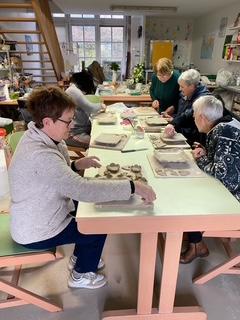 Visite d'un atelier de céramiste