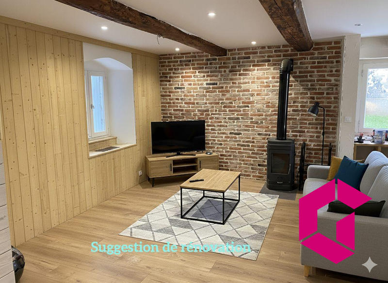 Maison ancienne - 66 m² - 3 pièces