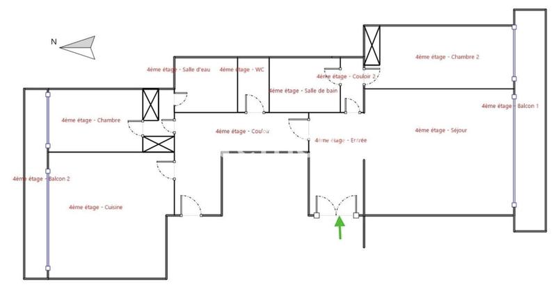 Appartement - 121 m² - 4 pièces
