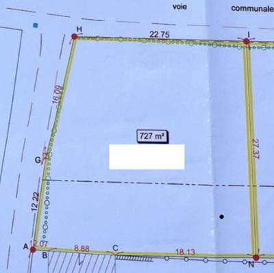 Terrain - 727 m²