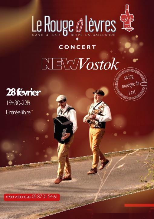 Concert New Vostok au Bar à vin le Rouge Ô Lèvres