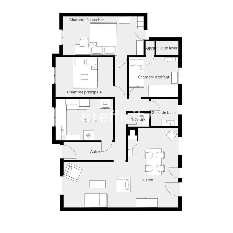 Maison - 93 m² - 4 pièces