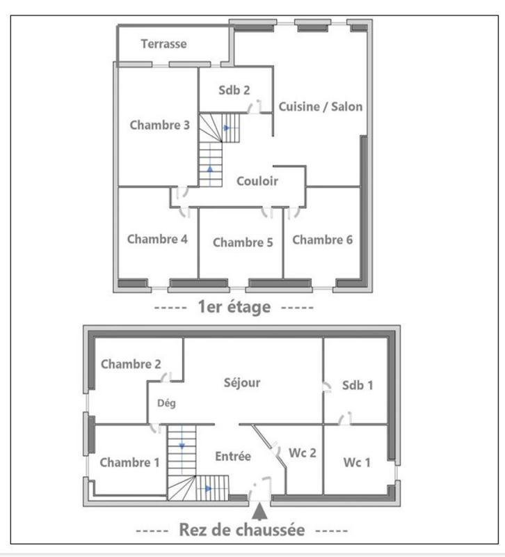 Maison - 134 m² - 8 pièces