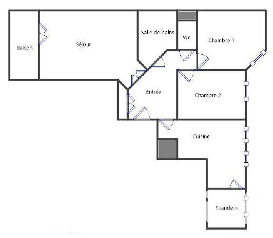 Appartement - 74 m² - 3 pièces