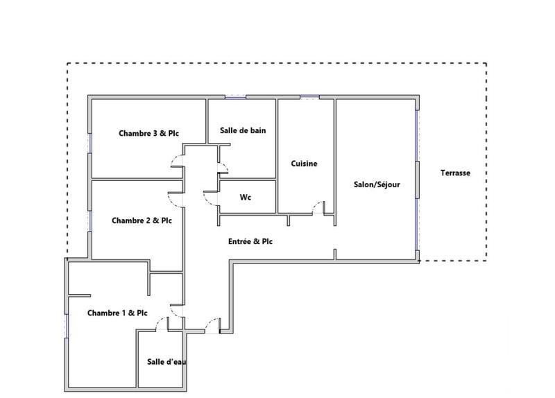 Appartement - 85 m² - 4 pièces