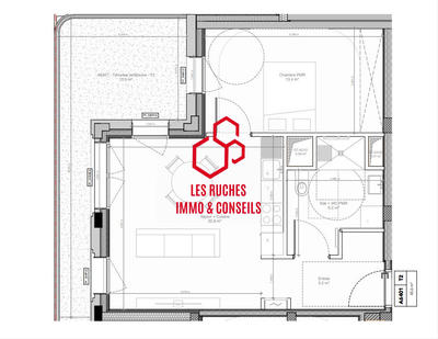 Appartement - 46 m² - 2 pièces
